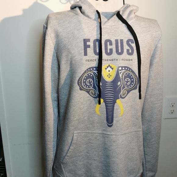 Old School Grey Hoodie Sz. S Cute and Fashionable - Picture 2 of 15